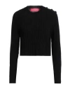 Pink Memories Woman Sweater Black Size 4 Recycled Wool, Viscose, Recycled Polyamide, Cashmere