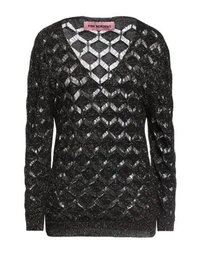 Pink Memories Woman Sweater Dark Green Size 10 Cotton, Acrylic, Lurex