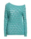 Pink Memories Sweaters In Green