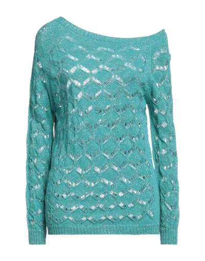 Pink Memories Sweaters In Green
