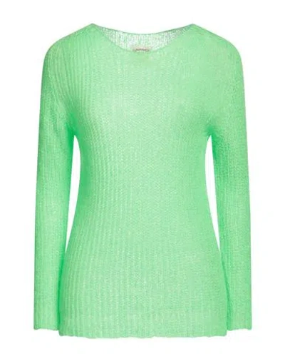Pink Memories Woman Sweater Green Size 10 Acrylic, Mohair Wool, Polyamide, Wool