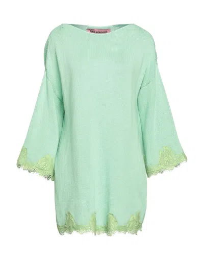 Pink Memories Sweaters In Green