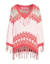 Pink Memories Woman Sweater Light Pink Size 8 Cotton