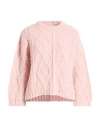 Pink Memories Woman Sweater Light Pink Size 2 Acrylic, Mohair Wool, Polyamide, Wool In Pink