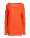 Pink Memories Woman Sweater Orange Size 6 Polyamide, Mohair Wool, Wool
