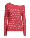 Pink Memories Sweaters In Red
