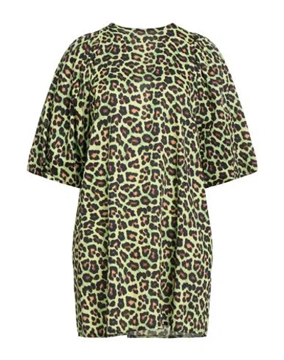 Pink Memories Woman T-shirt Light Green Size 8 Viscose