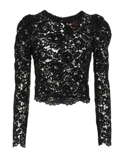 Pink Memories Woman Top Black Size 6 Polyester