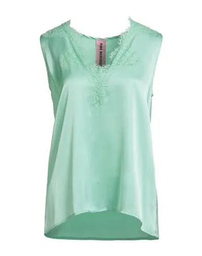 Pink Memories Woman Top Light Green Size 4 Viscose, Elastane