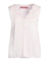 Pink Memories Woman Top Light Pink Size 10 Viscose, Elastane, Cotton, Polyamide In Pink