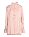 Pink Memories Woman Top Pink Size 6 Acetate, Silk In Pink