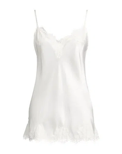 Pink Memories Woman Top White Size 10 Viscose, Elastane, Cotton, Polyamide