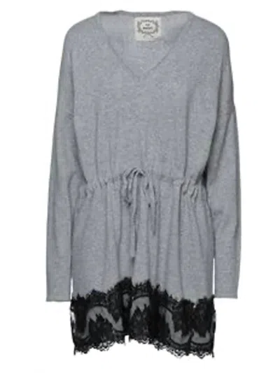 Pink Memories Women's Mini Dress In Grey In Gray