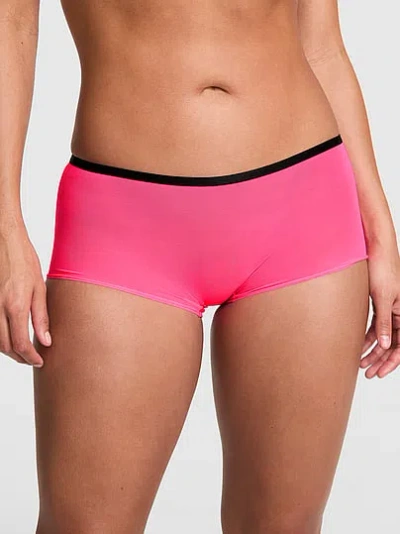 Pink Mesh Boyshort Panty In