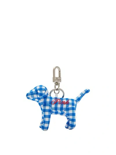 Pink Micro Dog™ Keychain Charm In Animal Print