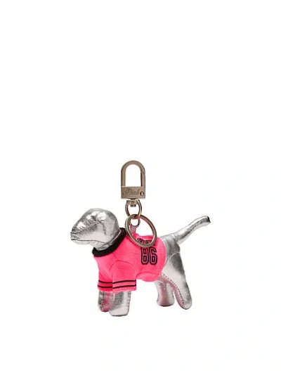 Pink Micro Dog™ Keychain Charm In Gold