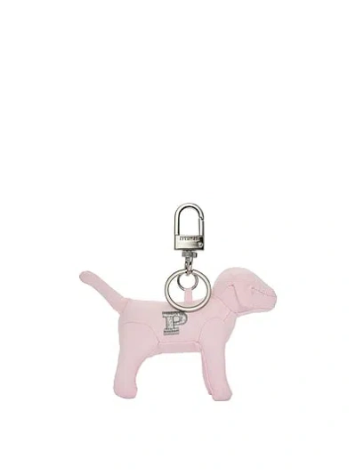 Pink Micro Dog Keychain Charm In