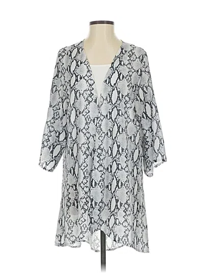Pre-owned Pink Milly Kimono In Silver