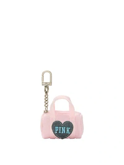 Pink Mini Duffel Keychain Charm In
