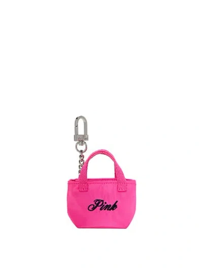 Pink Mini Tote Keychain Charm In