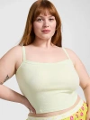 Pink Multi Rib Cami In Multi