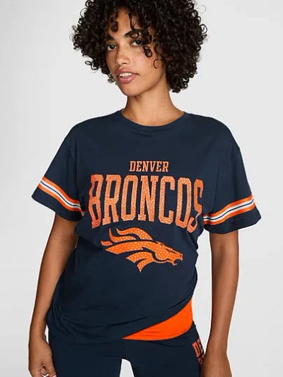Pink Nfl Collection Campus Cotton™ Bling Tee In Blue