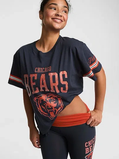 Pink Nfl Collection Campus Cotton™ Bling Tee In Blue