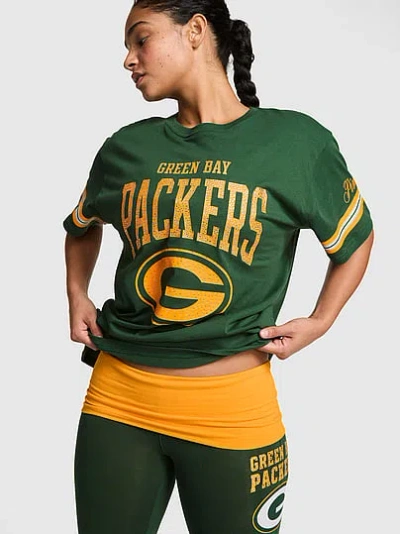 Pink Nfl Collection Campus Cotton™ Bling Tee In Green