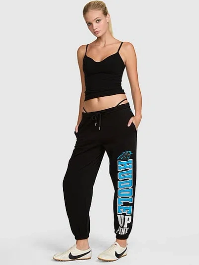 Pink Nfl Collection Campus Fleece™ Bling Sweatpants In Black