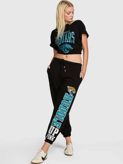 Pink Nfl Collection Campus Fleece™ Bling Sweatpants In Black