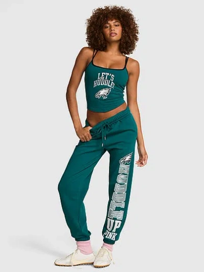 Pink Nfl Collection Campus Fleece™ Bling Sweatpants In Green