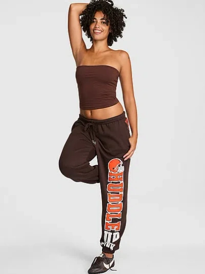 Pink Nfl Collection Campus Fleece™ Bling Sweatpants In Brown