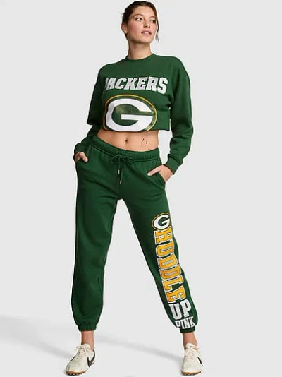 Pink Nfl Collection Campus Fleece™ Bling Sweatpants In Green