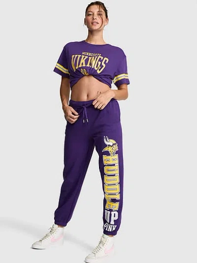 Pink Nfl Collection Campus Fleece™ Bling Sweatpants In Purple