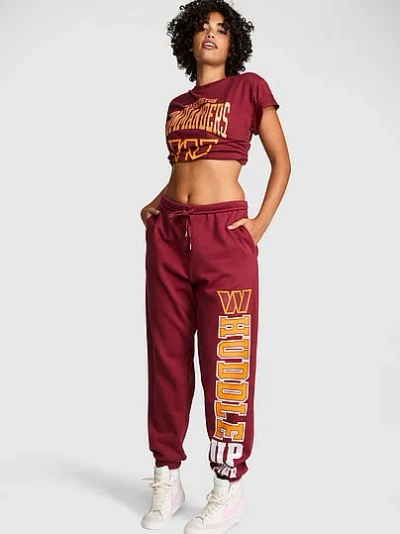Pink Nfl Collection Campus Fleece™ Bling Sweatpants In Burgundy