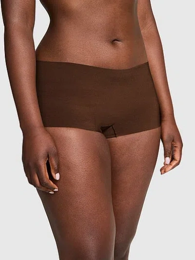 Pink No-show Boyshort Panty In Brown