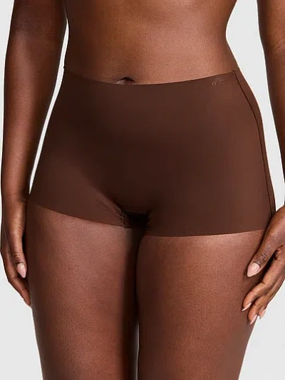 Pink No-show Boyshort Panty In Brown