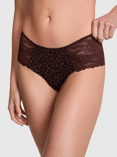 Pink No-show Cheeky Panty In Brown