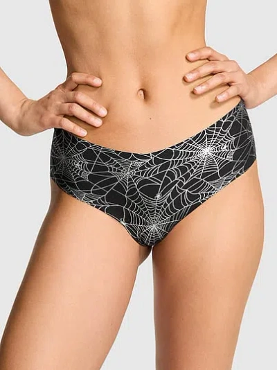 Pink No-show Cheeky Panty In Black