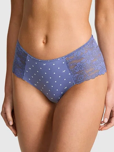 Pink No-show Cheeky Panty In Blue