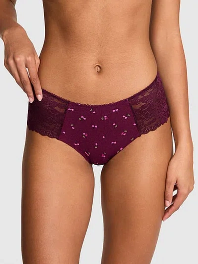 Pink No-show Cheeky Panty In Purple