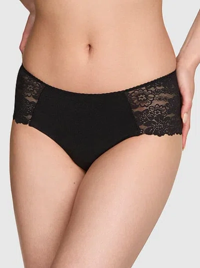 Pink No-show Cheeky Panty In Black