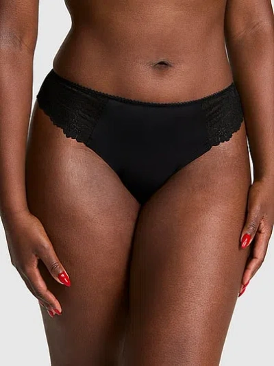 Pink No-show Cheeky Panty In Black