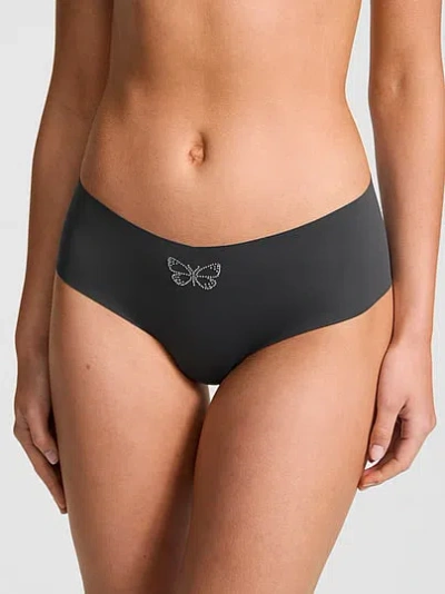 Pink No-show Cheeky Panty In Black