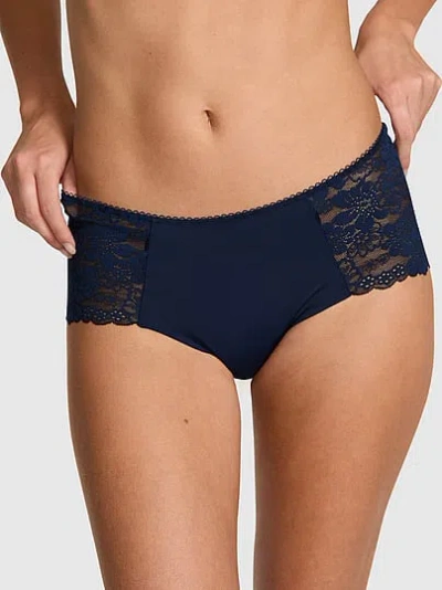 Pink No-show Cheeky Panty In Blue