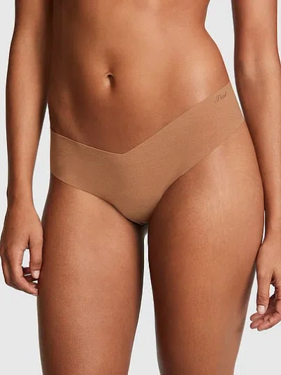 Pink No-show High-leg Thong Panty In Neutral