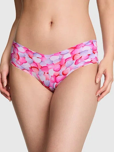 Pink No-show Hiphugger Panty In Multi