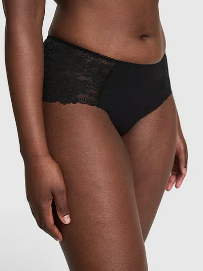 Pink No-show Hiphugger Panty In Black