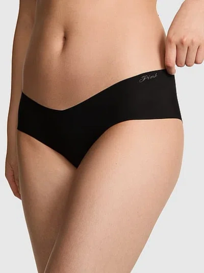 Pink No-show Hiphugger Panty In Black