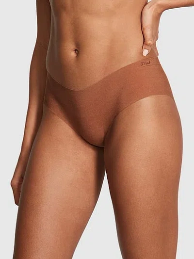 Pink No-show Hiphugger Panty In Brown